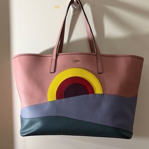 Kurt Geiger London Shopper Leather tote Pink Multi-Color Leather Tote Bag